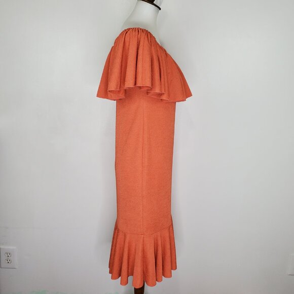 LuLaRoe Flounce On or Off Shoulder Stretchy Sheath CiCi Dress NEW NWT Size S - Picture 5 of 13